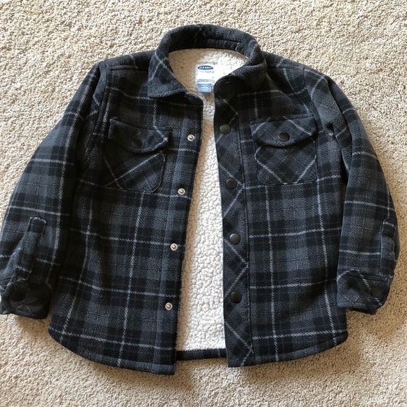 Boys Xs 5 Old Navy Sherpa Lined Flannel 